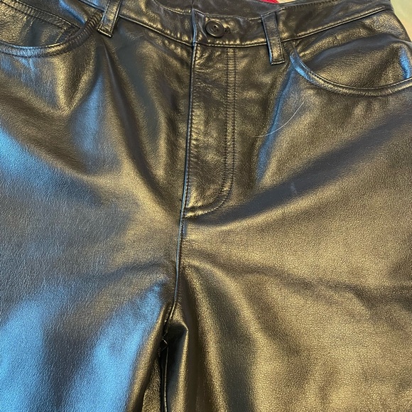 Vintage Jones New York Leather Pants - Picture 5 of 6